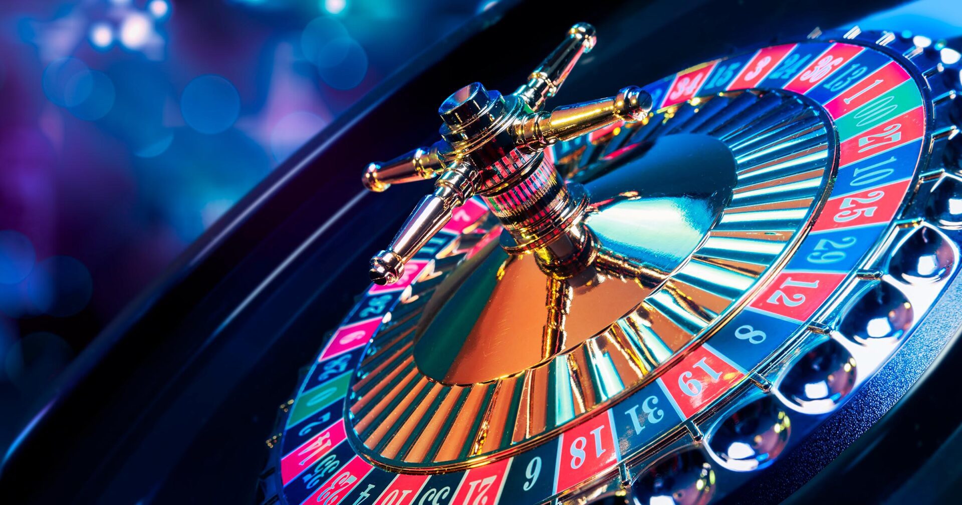 Las Vegas gambling - roulette wheel