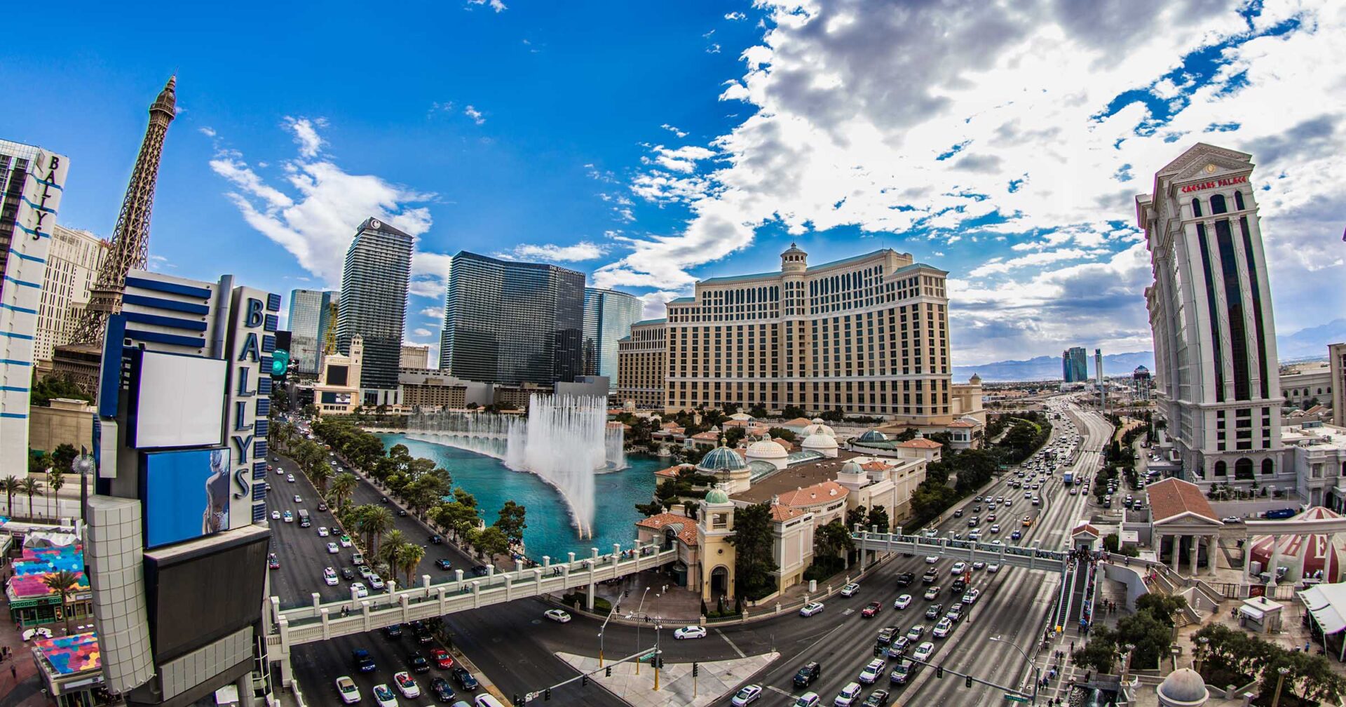 Las Vegas Strip - Bellagio - Paris - Caesars - Cosmopolitan